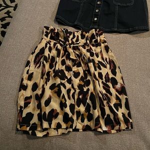 Altard State Leopard Skirt (with belt)
